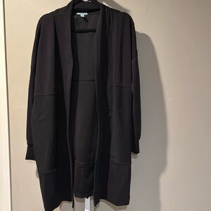 Long athletic black cardigan. Women’s XL. New with tags